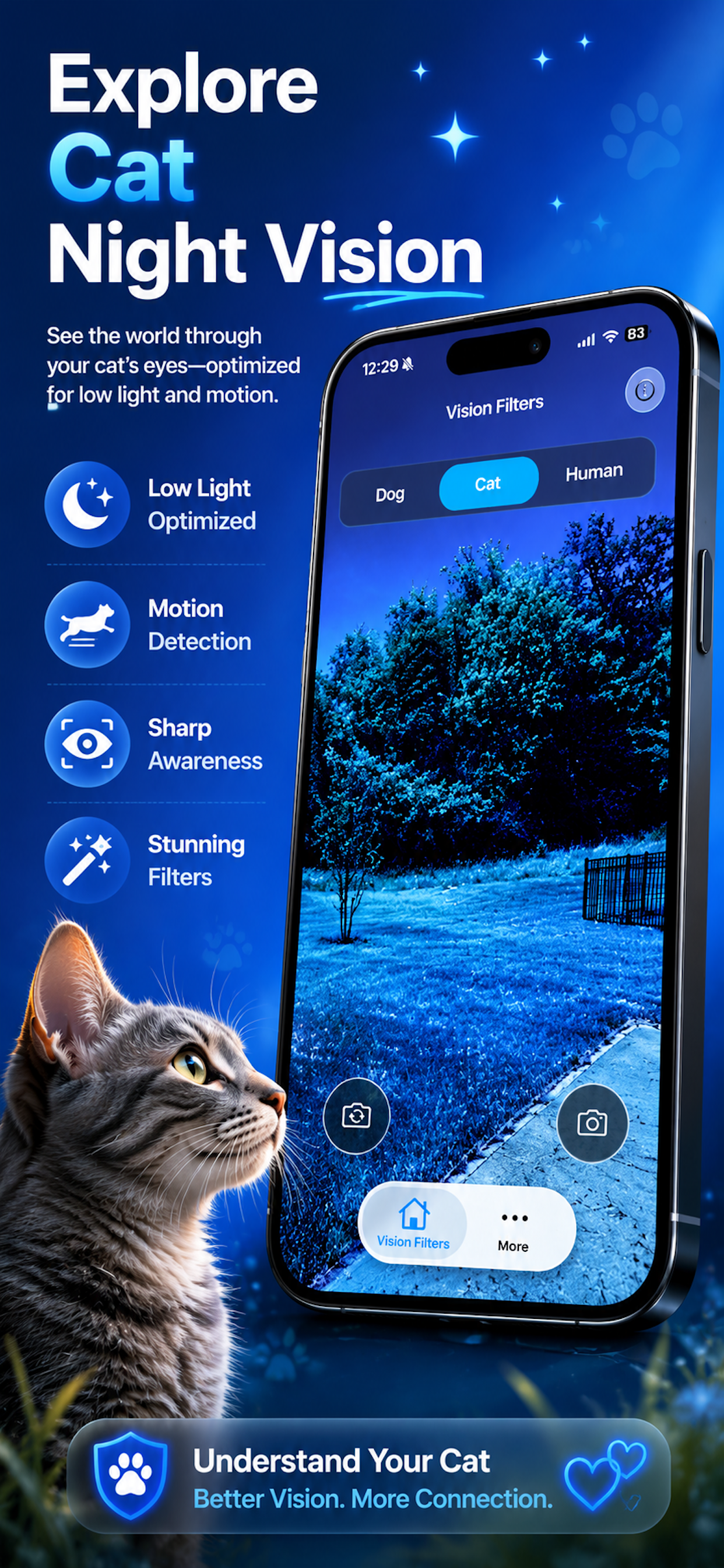 FurSight cat night vision filter screenshot